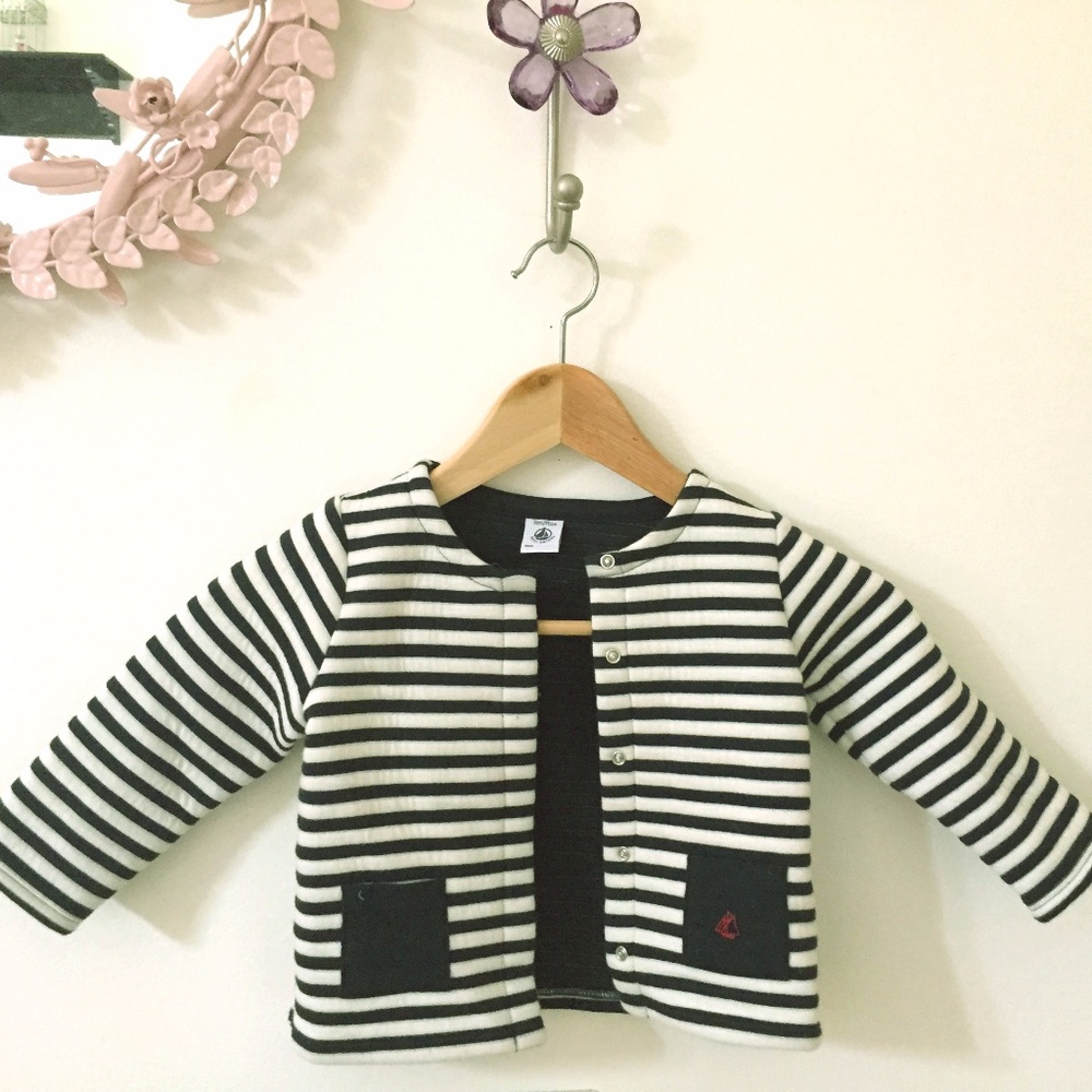 Tres Chic Petit Bateau Stripped Jacket